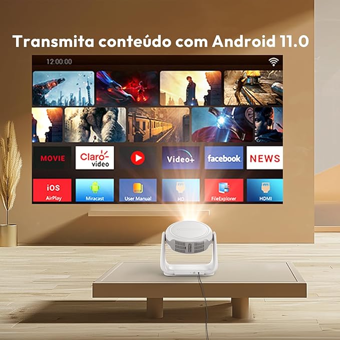 Projetor Vevshao A10 - Compra 1 e leva outro grátis (PAGAMENTO SOMENTE NA ENTREGA)